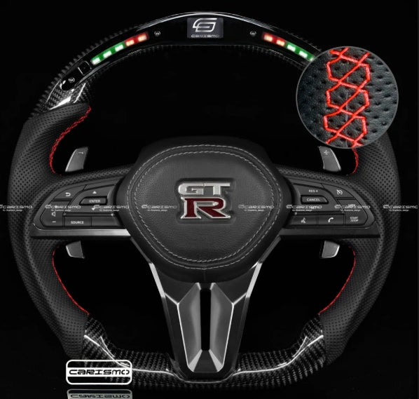 Carismo Steering Wheel Nissan GT-R (R35 EBA) - Classic RPM LED