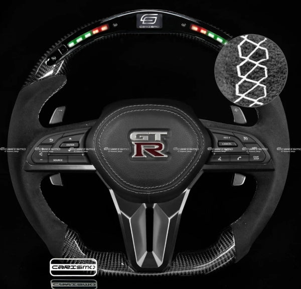 Carismo Steering Wheel Nissan GT-R (R35 EBA) - Classic RPM LED