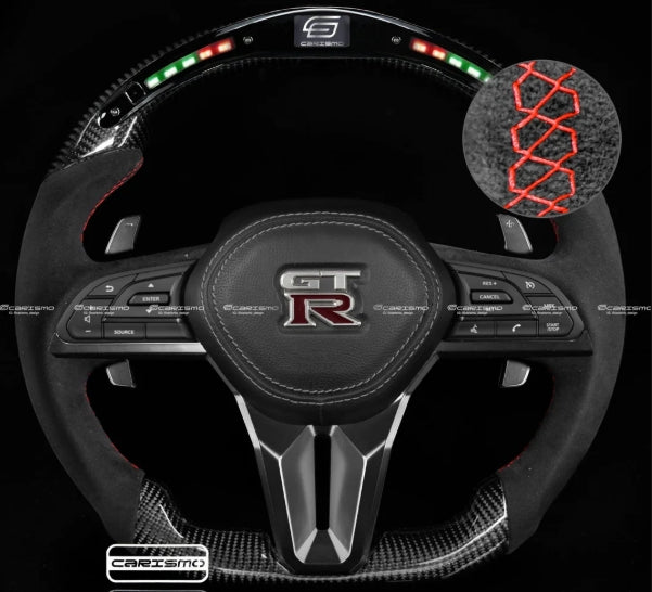 Carismo Steering Wheel Nissan GT-R (R35 EBA) - Classic RPM LED