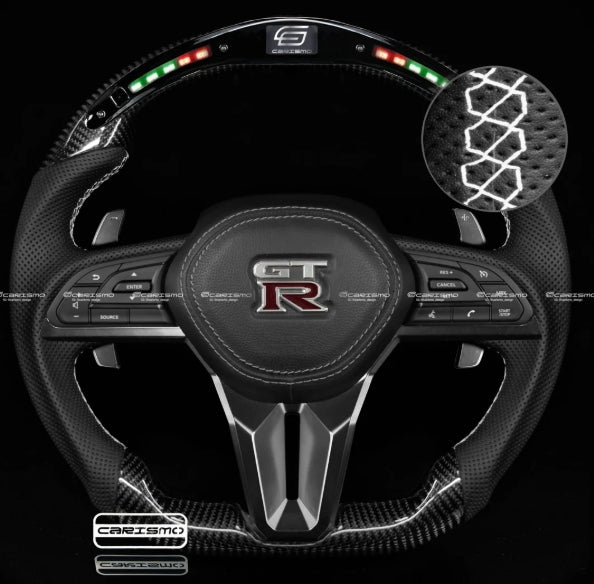 Carismo Steering Wheel Nissan GT-R (R35 EBA) - Classic RPM LED